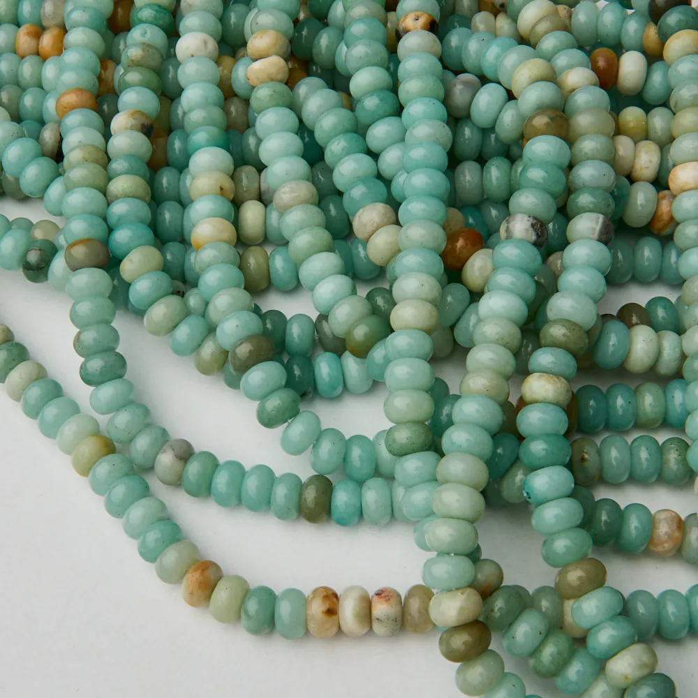 Koraliki amazonit oponka gładka 8x5 mm [DK6119]