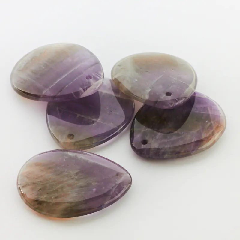 Ametyst łezka gładka zawieszka 45 mm [KB0324]